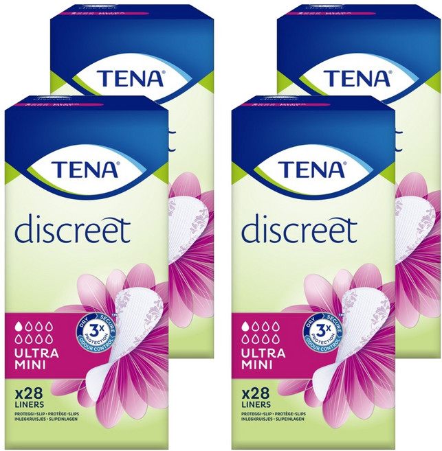 테나 레이디 요실금 라이너 울트라, 28개입, 4개, 미니