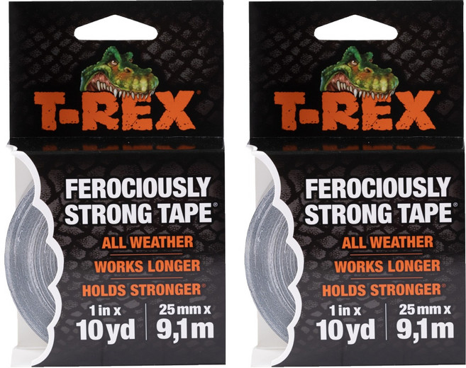 美國 T-REX 超強力防水全天候管道膠帶 25mm x 9.1m, 2個