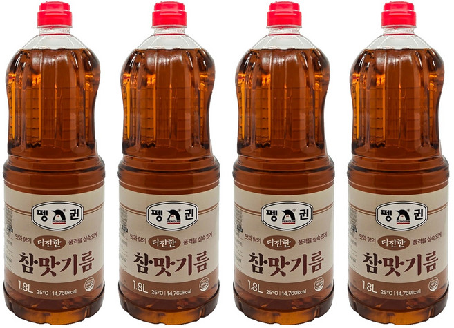 펭귄 참맛기름 89%, 4개, 1.8L