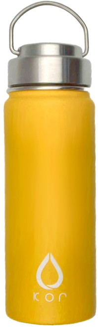 KOR ROK 瓶身+上蓋304不鏽鋼保冷保溫瓶 532ml - 搖滾黃 1個