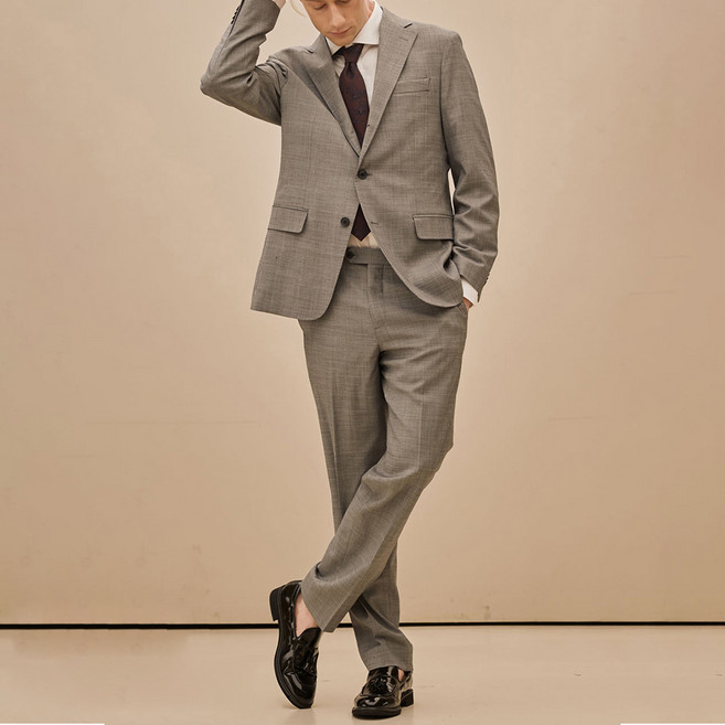 트래드클럽 남성용 스트라파타 클래식 울 수트 세트