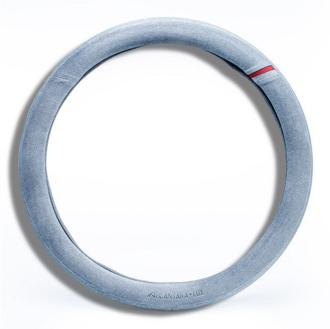 코리스 알칸타라 럭스 프리미엄 자동차 핸들커버, 플래티넘실버