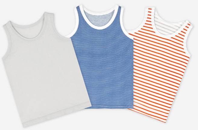 유니프랜드 남아용 댄디 런닝 3종 세트