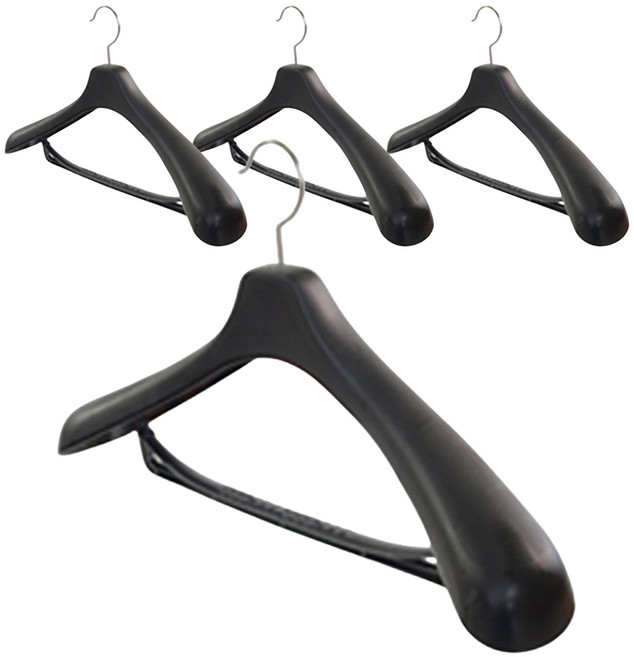 코디스 정장옷걸이 XXL N1, 검정색, 4개