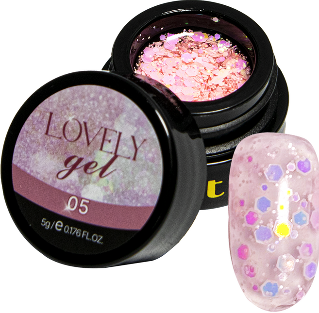 아이빛 클리어 쫀쫀 진주 글리터 젤네일, 1개, 5g, 러블리통젤 05