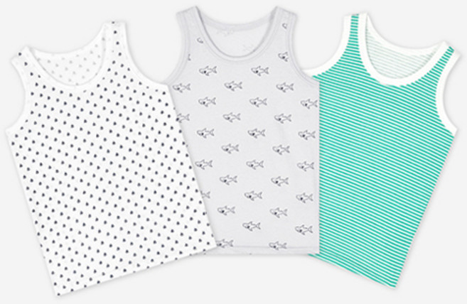 유니프랜드 남아용 마린 런닝 3종 세트