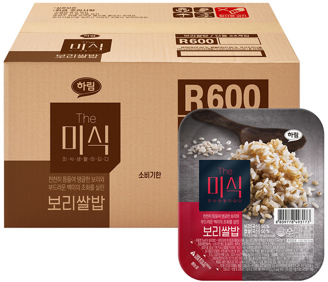 더미식 보리쌀밥, 180g, 24개