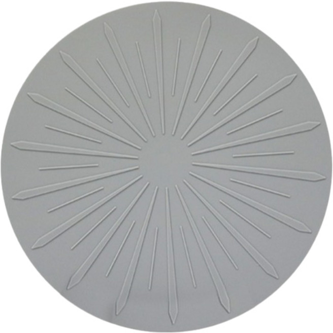 유하우스 인덕션 실리콘 보호 매트 25cm, 그레이, 1개