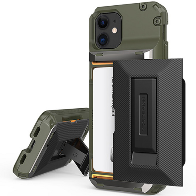 VRS Damda Glide Hybrid Groove 支架 可收納4張卡片 手機殼