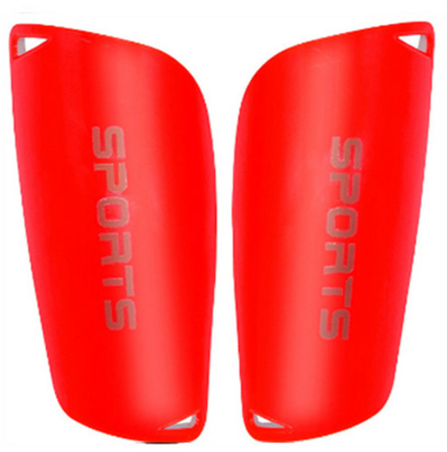 마켓플랜 스포츠용품 축구 정강이 보호대 신가드 세트, 레드, 1세트
