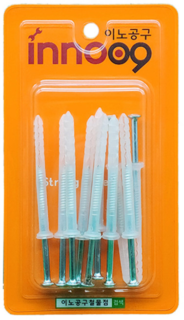 이노공구 콘크리트 칼블럭 나사못 일체형 10p NIT605, 1개