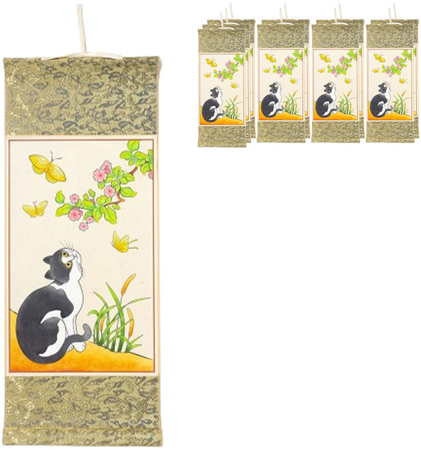 민화샵 민화 족자 만들기 세트 S230133, 묘접도(S230133A), 10세트