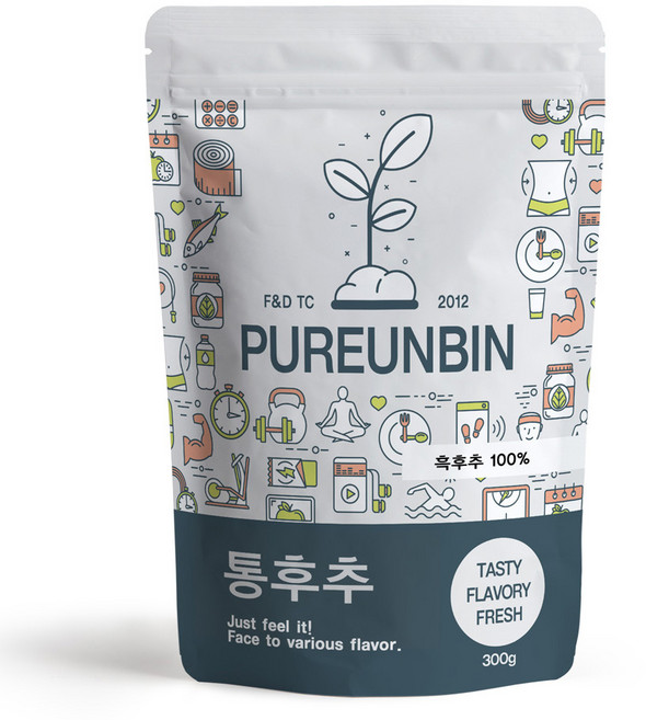 PUREUNBIN 原粒黑胡椒, 300g, 1個