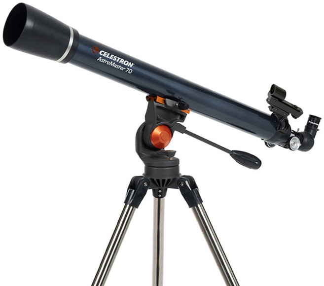 셀레스트론 AstroMaster 70AZ 스마트폰 어뎁터 문필터 천체망원경, 165배, 1개