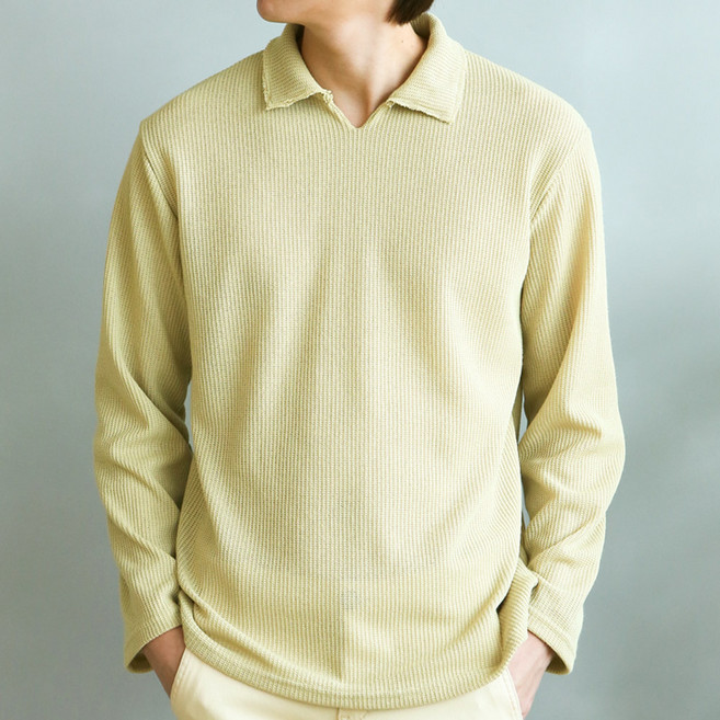 블루포스 남성용 헤리즐 니트 카라티