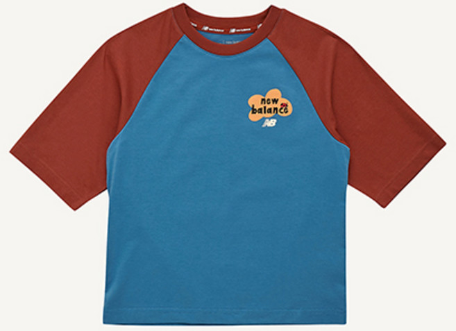 뉴발란스키즈 아동용 7부 라글란 티셔츠