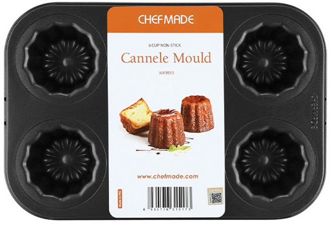 쉐프메이드 까눌레틀 팬 6구 블랙, 1개