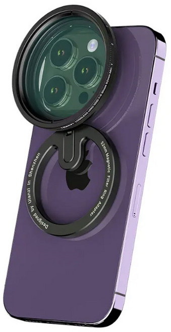 울란지 스마트폰 렌즈 필터 어댑터, 혼합색상, 1개