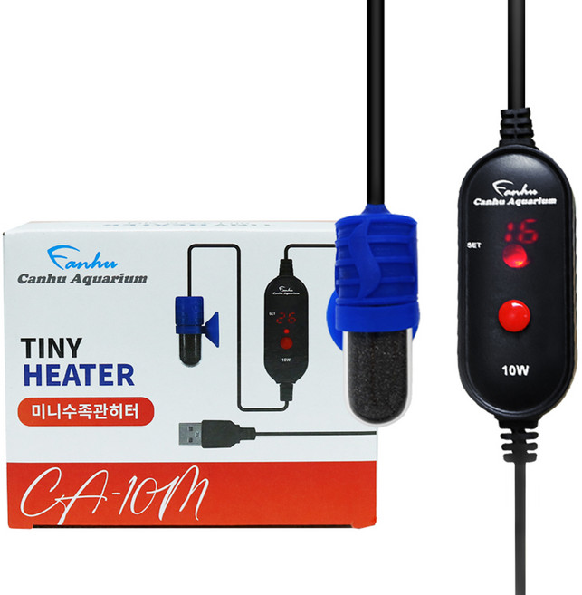 칸후아쿠아리움 수족관용 USB 미니 히터 CA-10M, 1개