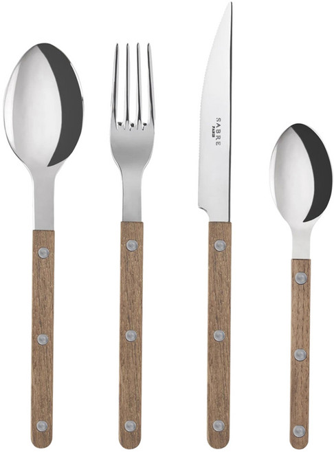 사브르 샤이니 양식커트러리세트, 티크, 디너스푼 + 디너포크 + 디너나이프 + 티스푼, 1세트