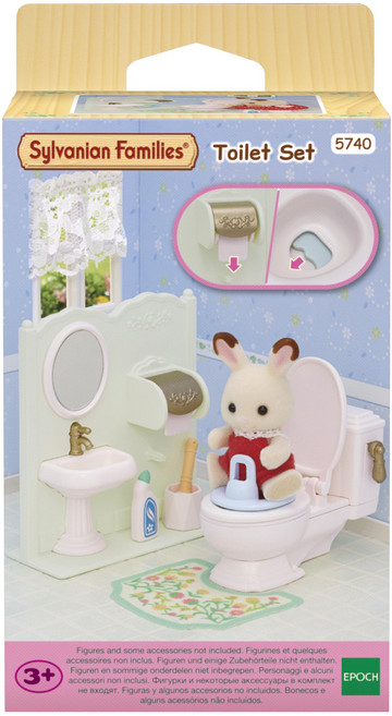실바니안패밀리 아기 변기 화장실 피규어 세트 5740, 1세트