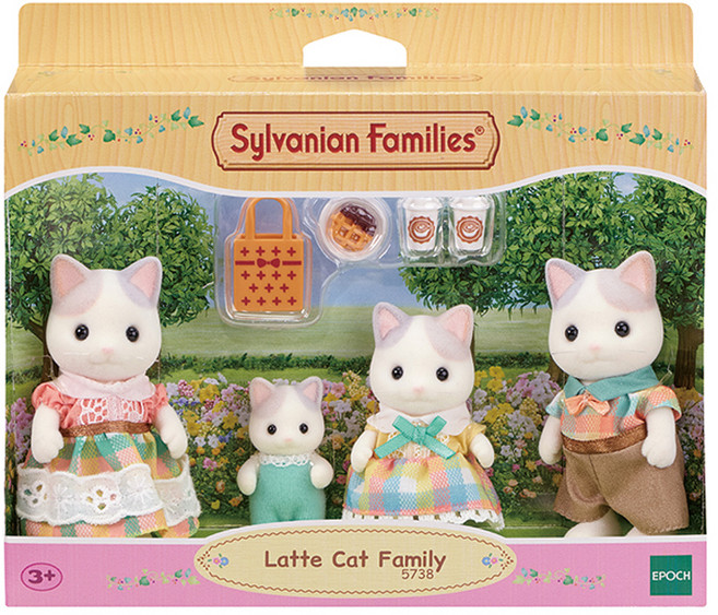 실바니안패밀리 라떼 고양이 가족 피규어 세트 5738, 1세트