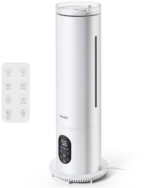 한경희생활과학 7칼라 무드등 대용량 복합식 가습기 6L, HAAN-HD100A, 화이트