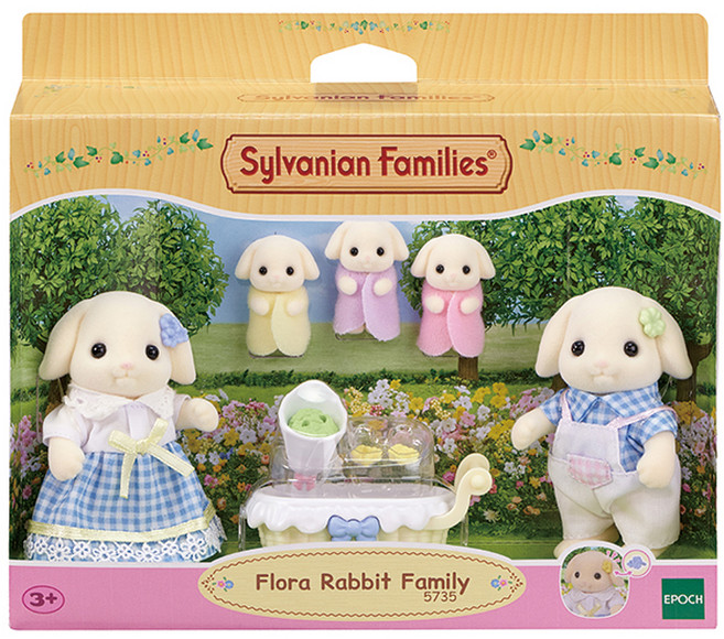실바니안패밀리 플로라 토끼 가족 피규어 세트 5735, 1세트