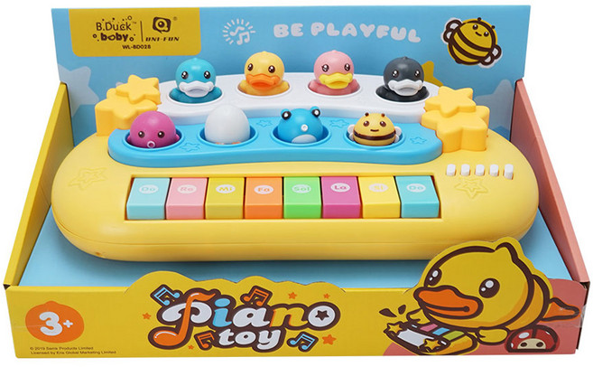 비앤씨 비덕 점핑인형 피아노 완구, 혼합색상, 1개