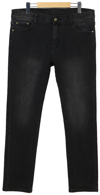 더액션 남성용 히든밴딩 데미지 워싱 데님 팬츠 P2984 long