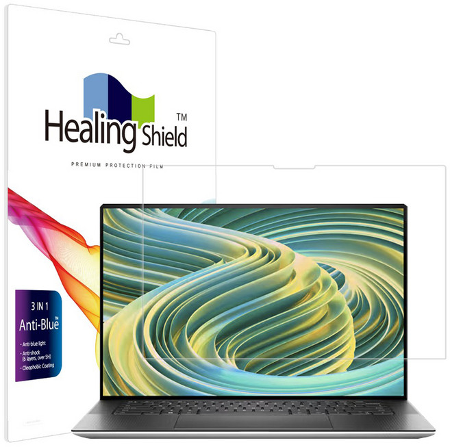 힐링쉴드 델 XPS 15 9530 터치 블루라이트차단 액정보호필름, 1세트