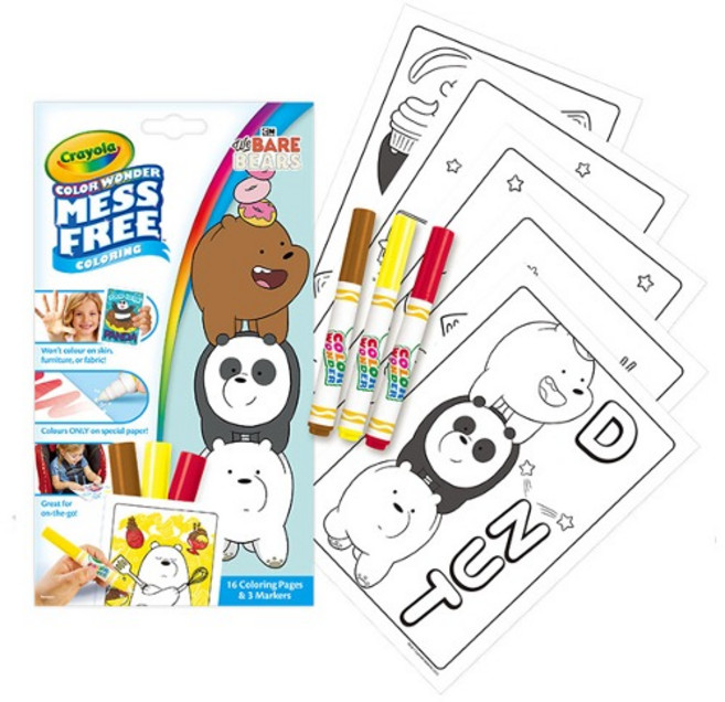 크레욜라 메스프리 위베어 베어스 칼라마카 세트 미니, 3색, 1세트