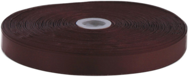 아이엔피 고밀도 공단 리본 10mm, 브라운(A055), 90m, 1개
