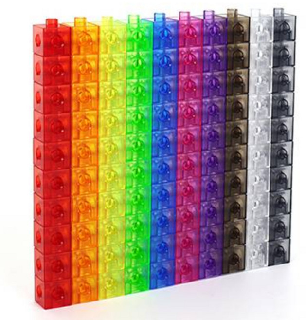 가베가족 큰솔스토밍 트윙클 연결큐브 100p KS5335, 혼합색상, 1세트