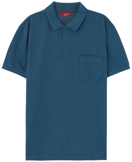 유니렉스 남녀공용 포켓카라 반팔 티셔츠