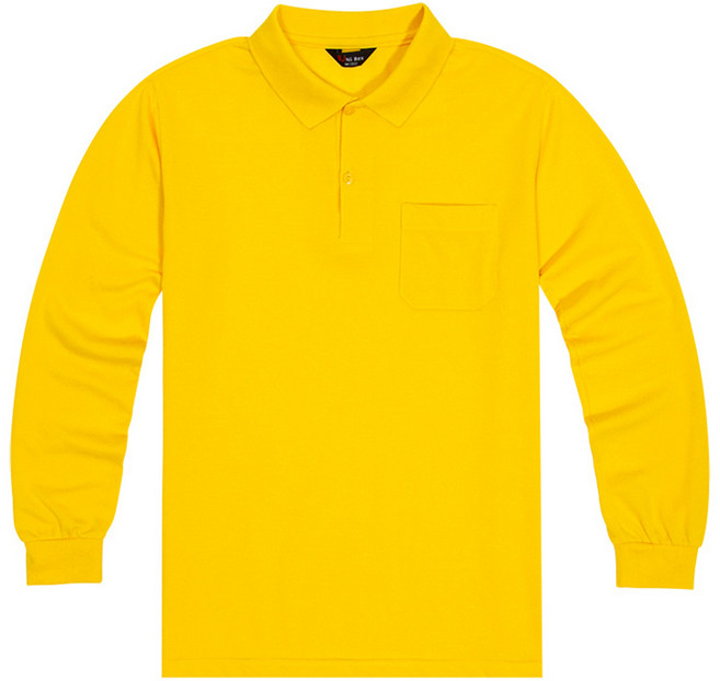 유니렉스 남녀공용 30수 긴팔 포켓 카라 티셔츠