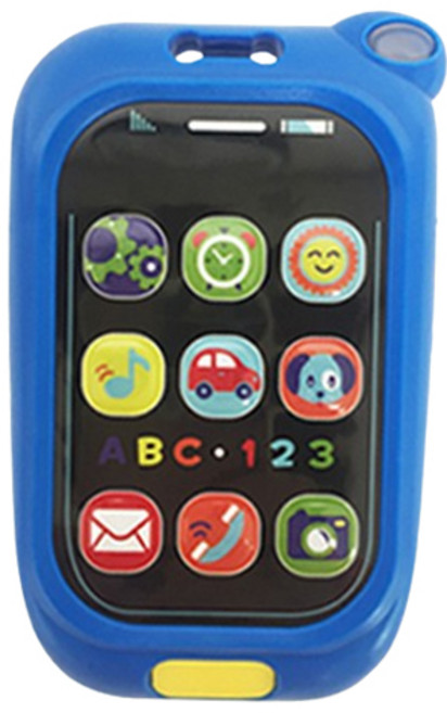 유아용 미니 톡톡 전화기 멜로디완구, BLUE, 1개