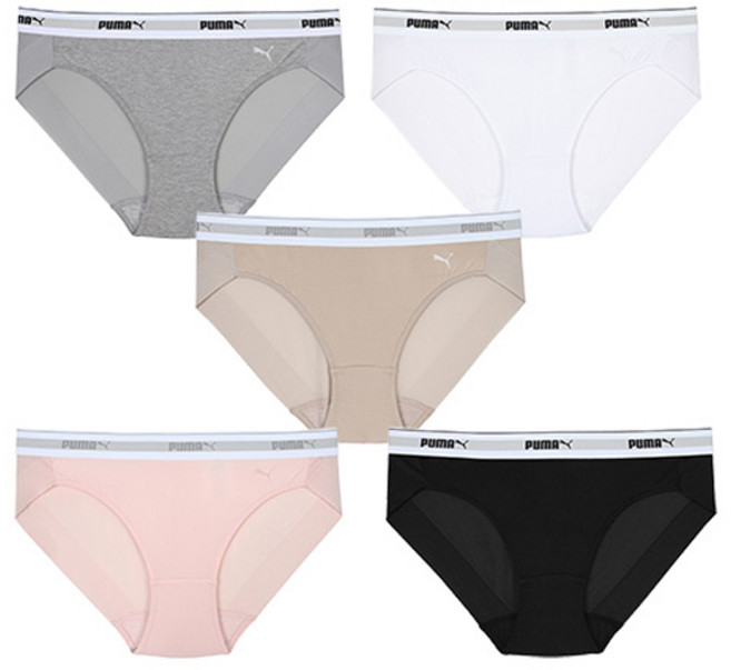 푸마바디웨어 빅사이즈 포함 여성용 3 NO 햄팬티 5종 세트