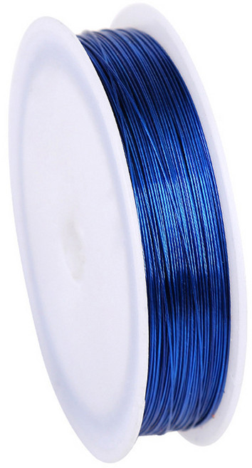 코히모 와이어 DIY 수공예 컬러 철사 0.4mm x 50m 3W275, 5개, 네이비