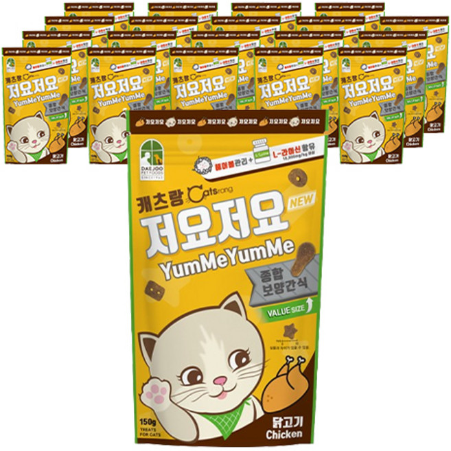 캐츠랑 고양이 저요저요 보양간식, 닭고기, 150g, 20개