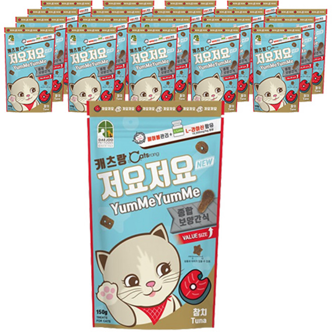 캐츠랑 고양이 저요저요 보양간식, 참치, 150g, 20개