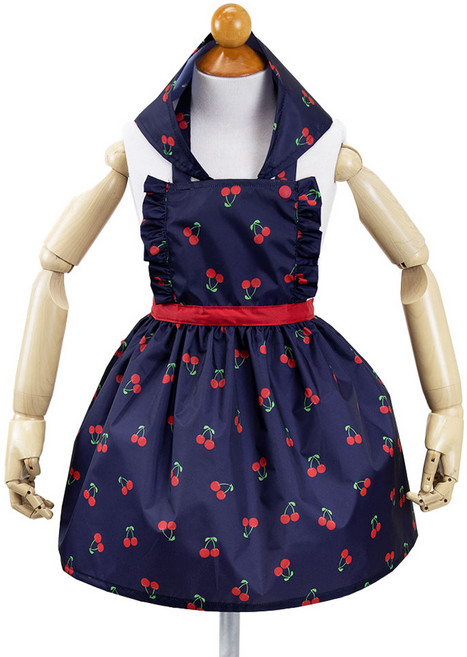 세맘스 여아용 프린세스 앞치마 + 두건 세트