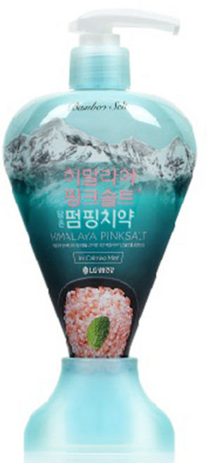 죽염 히말라야 핑크솔트 펌핑치약 아이스카밍민트, 285g, 1개