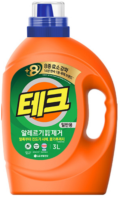 테크 진드기 걱정 끝 액상세제 일반용 본품, 3L, 1개