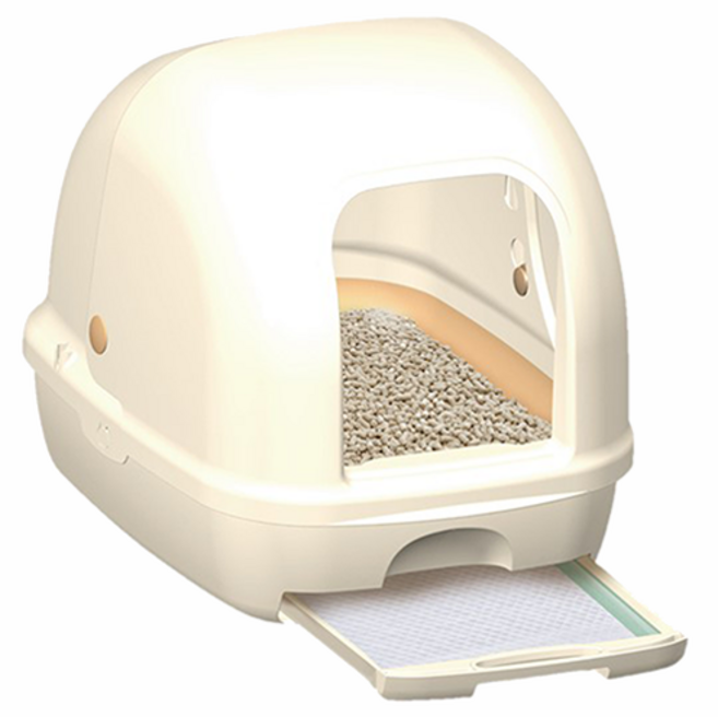 유니참데오토일렛 LG유니참 고양이 화장실 후드형, 혼합 색상, 1개