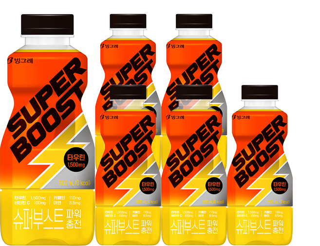 빙그레 슈퍼부스트 파워충전, 500ml, 6개