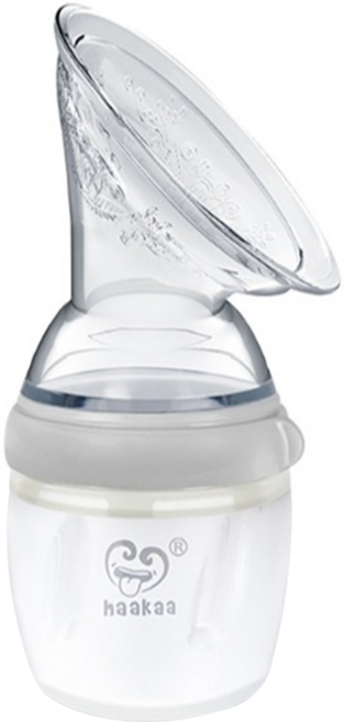 haakaa 第三代真空集乳瓶 160ml, 灰色, 1個