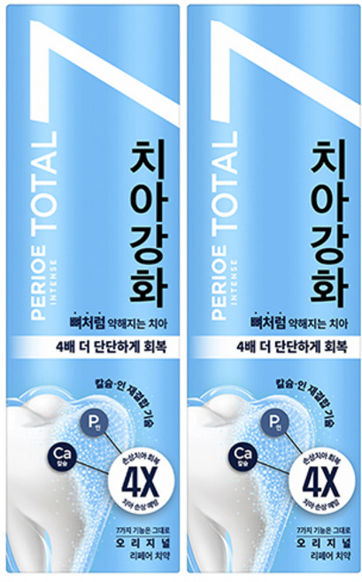 페리오 인텐스 오리지널 치아강화 치약, 120g, 2개