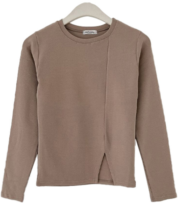 슈가펀 여성용 아이코 트임 라운드 티셔츠