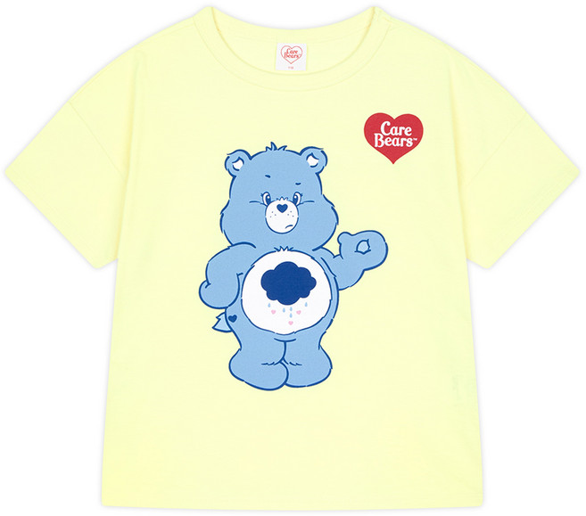 Care Bears 童款小熊打招呼圖案棉質短袖T恤